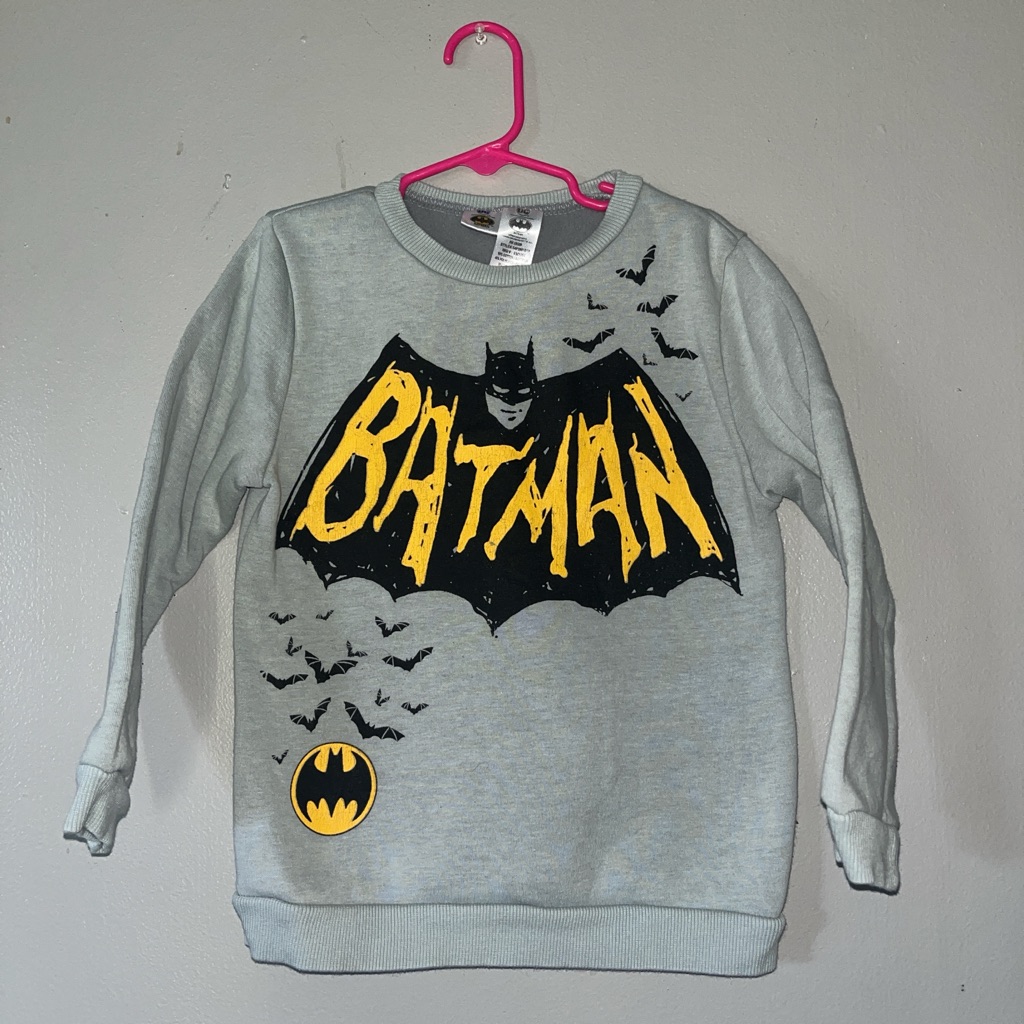 Grey Boys Batman Seeatshirt Previously Owned Grey Boys Batman Seeatshirt Previously Owned